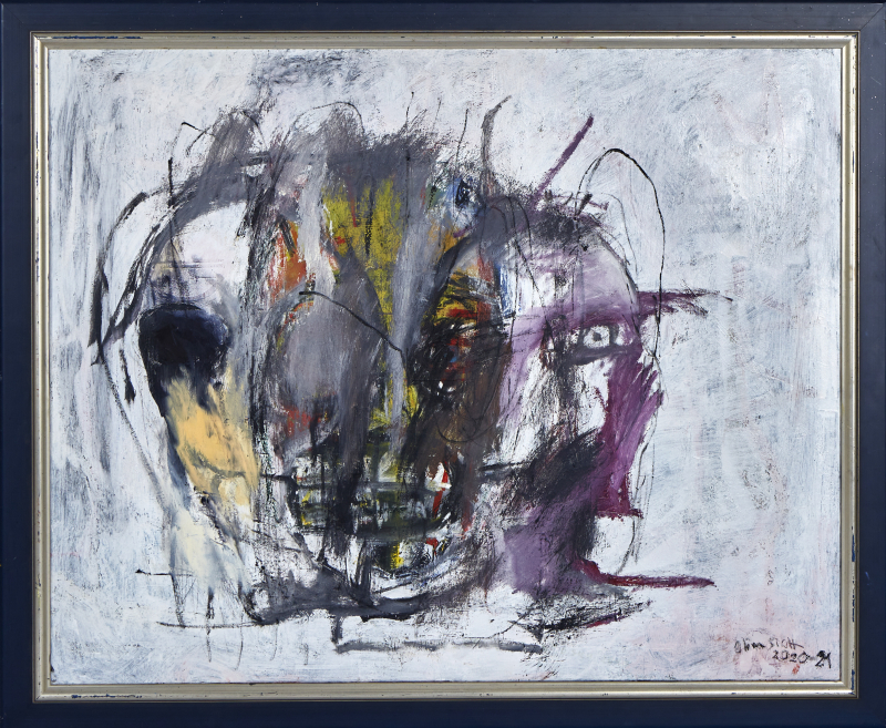 NR.08 "Heads Dimension"  | Oliver Sich ca.80x100cm Mixed Media auf Leinwand